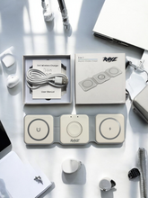 RAYZ 3-in-1 Magnetic Wireless Charger - Foldable Travel Charging Station for Multiple Devices