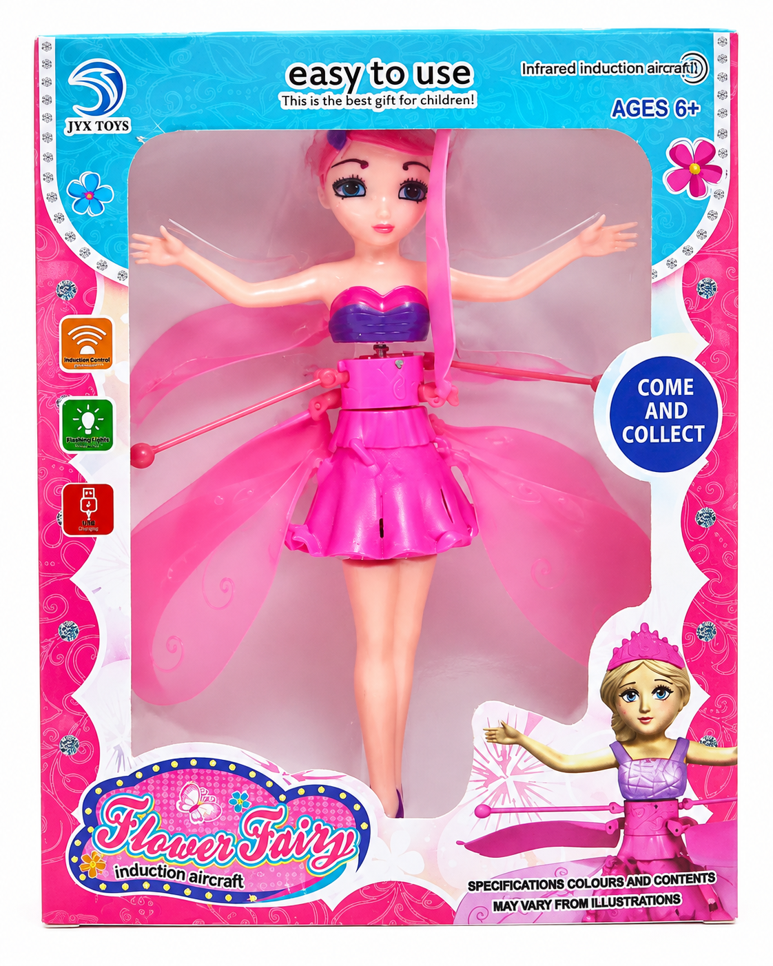 Cute Fairy Doll with Colorful Wings – Magical Dancing Fairy Toy for Kids