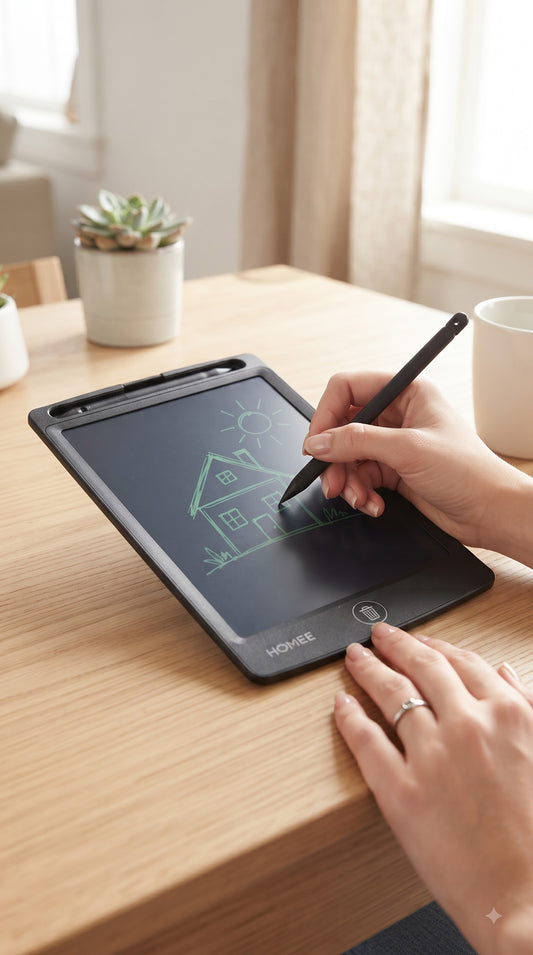 12-Inch LCD Writing Tablet for Kids – Reusable Digital Drawing & Writing Board with One-Click Erase