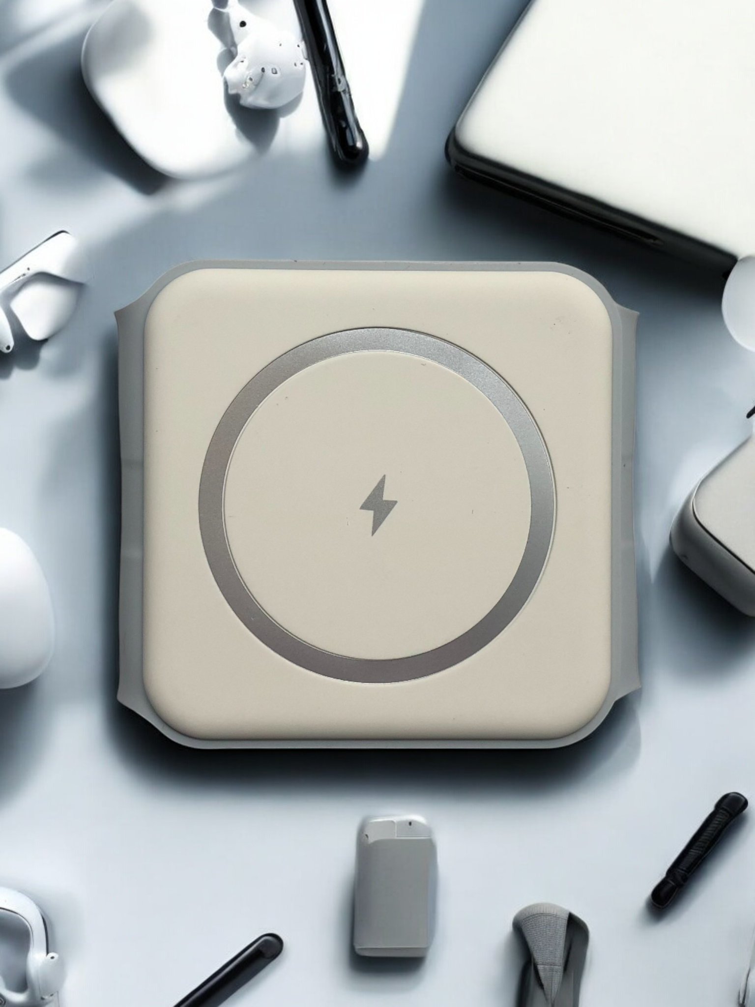 RAYZ 3-in-1 Magnetic Wireless Charger - Foldable Travel Charging Station for Multiple Devices