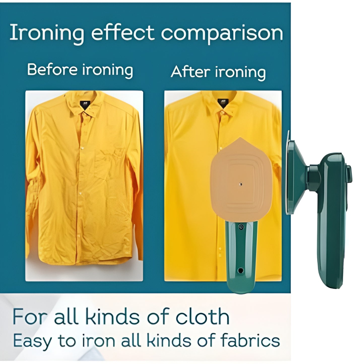 Portable Steam Iron – Dry & Wet Ironing with Water Spray