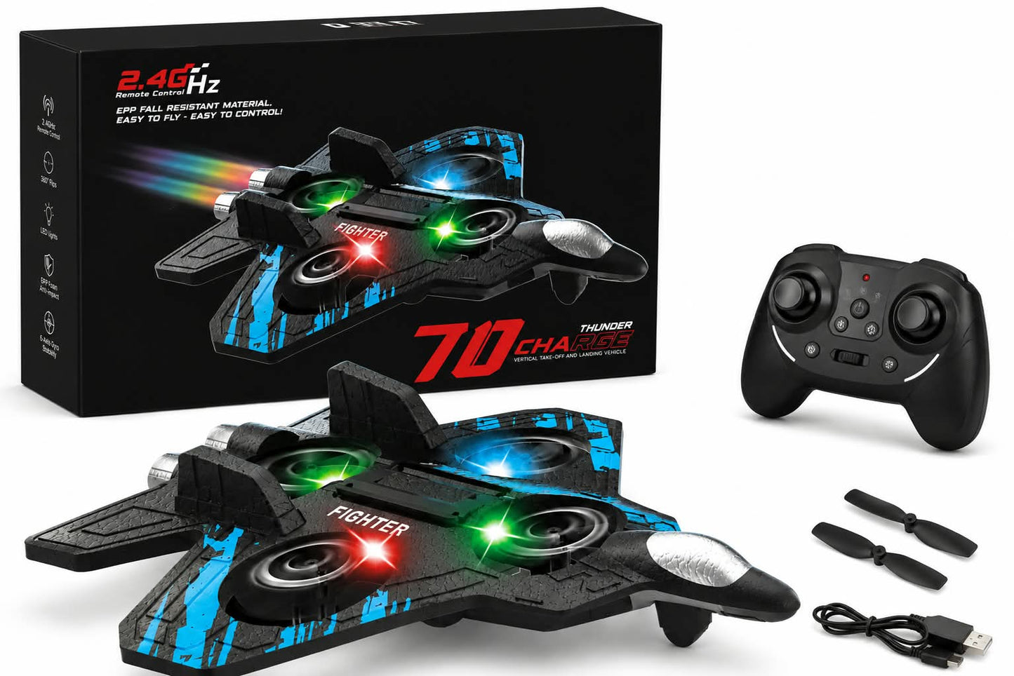 RC Fighter Jet – Thunder Charge 7D